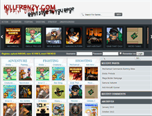 Tablet Screenshot of killfrenzy.com